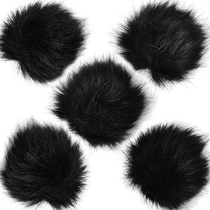 ChromLives Microphone Lapel Dead Cat Windscreen, Lapel Mic Windscreen Muff, Furry Windscreen Dead Cat Outdoor Comaptible with Lavalier Microphones 5Pack - color: Lapel Mic Cover