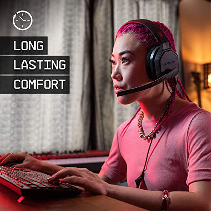 Xbox One/닌텐도 스위치 / PS4 / PC 및 Mac 용 ASTRO 게이밍 A10 헤드셋 - 로지텍의 유선 3.5mm 및 붐 마이크 - 대량 포장 - 레드/블랙