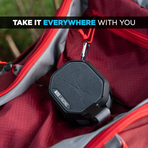 Altec Lansing HYDRATREK Magnetic Bluetooth Speaker, Waterproof IP67, 5W RMS Output, True Wireless Pairing, USB-C Quick Charge, 3.7V 400mAh Battery, Voice Assistant, Perfect for Any Adventure - color: Black/Royal Blue