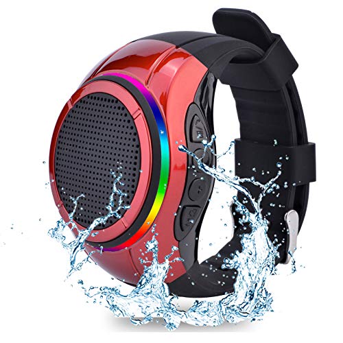 Frewico X10 Wearable Bluetooth Speaker Watch with Open-Ear Safety | Features IP45 waterproof wrist speaker, TF card player, mic, and music RGB lights for cycling, running, or job sites.