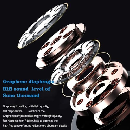 Long Playtime Touch Control True Wireless Earbuds/Headphones Bluetooth YD03, LED Charging Case, Bluetooth 5.3 with Built-in Mic for Sports, Work, Travel