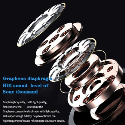 Long Playtime Touch Control True Wireless Earbuds/Headphones Bluetooth YD03, LED Charging Case, Bluetooth 5.3 with Built-in Mic for Sports, Work, Travel
