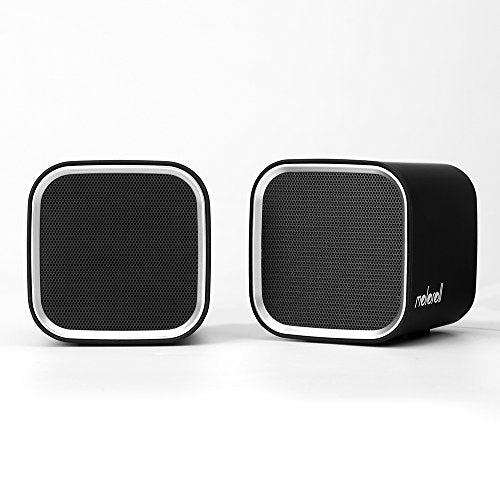 Computer Speakers for Desktop PC, Laptop, Mac, USB Powered, Small Wired 2.0 Channels Dual Stereo Clear with Bass Less Distortion