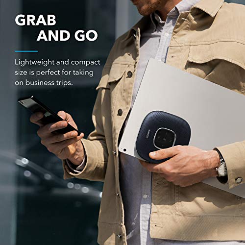 Anker PowerConf Speakerphone, Zoom Certified Conference Speaker with 6 Mics - color: Blue