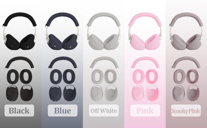 Adhiper 3-in-1 Silicone Sweat Case Cover for Sony WH-1000XM6 Headphones, XM6 Covers Accessories Silicone Ear Pads Covers & Headband Cover & Ear Cups Protector, Washable & Sweatproof - Smoky Pink - color: Smoky Pink