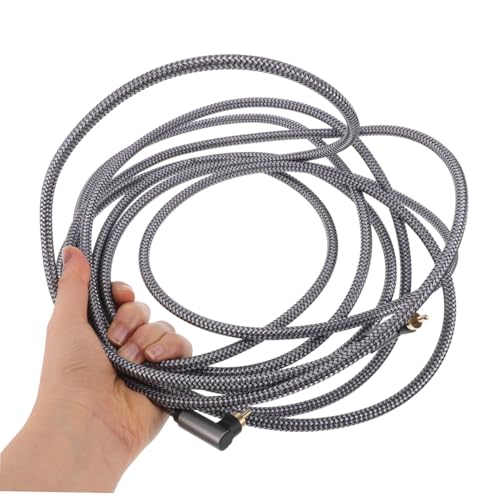 Operitacx 5m Digital Audio Cable HiFi Cable with Dual Right Angle Connectors for Subwoofers and Tv Accessories Durable and Easy to Use for Optimal Audio Setup