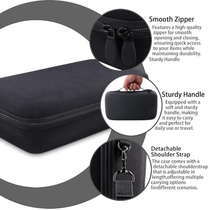 co2CREA Hard Case for Sony ULT Field 3 Wireless Bluetooth Speaker, Black | Portable Travel Bag Replacement with Detachable Shoulder Strap and Handle, Shockproof EVA Shell and Soft Lining - color: Black Case, style: Case for Sony ULT Field 3
