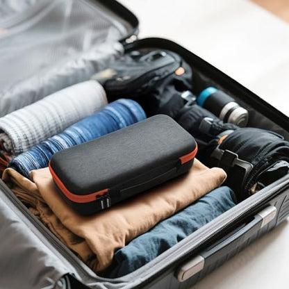 ANKHOH Wireless Microphone Case for JBL Wireless Two Microphone System | Dual Microphone Slots, 2 Foam Covers, Receiver & Cable Storage, Hard Shell, Case Only, For Karaoke Parties & Events, Black - style: Simple