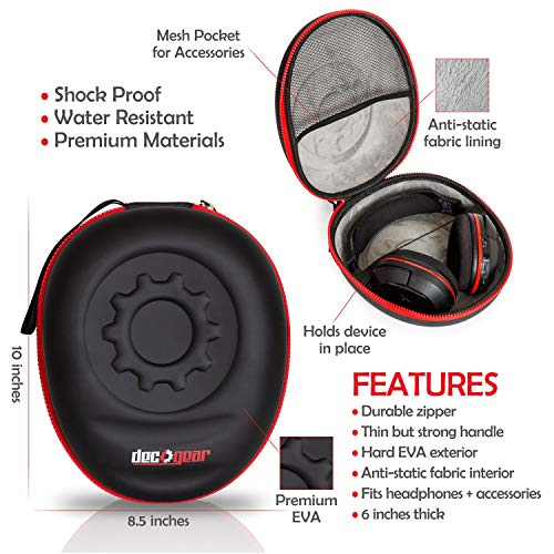 Deco Gear Bluetooth Adapter for Audio-Technica M50X Studio Headphones w Bundle