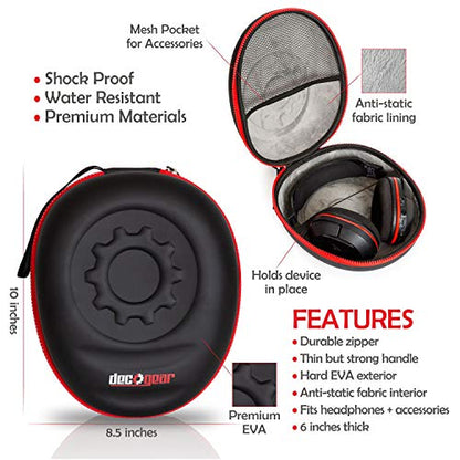 Deco Gear Bluetooth Adapter for Audio-Technica M50X Studio Headphones w Bundle