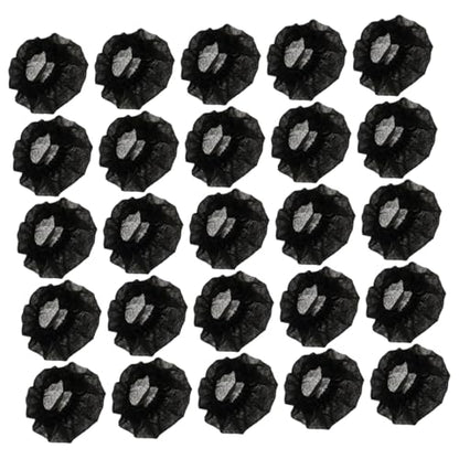 200pcs Disposable Microphone Dust Covers Breathable Non-woven Elastic Fit for Plosive Reduction Black Mic Protectors for Professional Use
