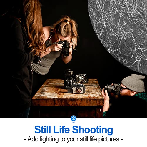 WELLMAKING 43'' Reflector Photography with Tilt Adapter for Studio Outdoor | 110cm 5-in-1 Light Reflector, Foldable with Carrying Bag, Portable Setup,Premium Coating, Translucent Silver Gold White Black - size: 43 Inch (110cm)