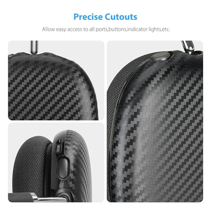 Carbon Fiber Texture Case Cover for AirPods Max Headphone, TPU Anti-Scratch Ear Cup Cover, Protective Skin Accessories for Apple AirPods Max(2024/2020) - Rose Gold - color: Rose Gold