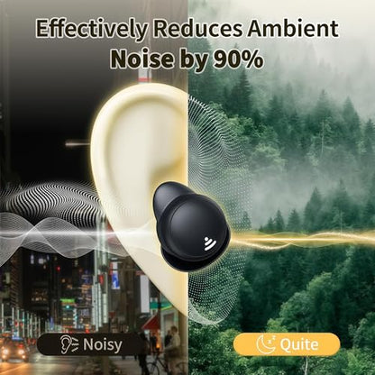 Kinglucky Sleep Earbuds for Side Sleepers,Invisible Earbuds,Sleeping Headphones Wireless Ear Buds in Ear Earphone Noise Cancelling Mini Small Ears Canal Earphones for Exercise Working Hiking