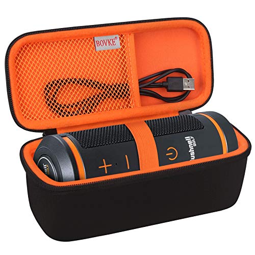 BOVKE Carrying Case for Bushnell Wingman 2 /Bushnell Wingman Golf GPS Bluetooth Speaker, Extra Mesh Pocket for Charging Cords and Accessories, Black - color: A_Black
