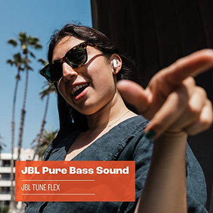 JBL Tune Flex - True Wireless Noise Cancelling Earbuds (Black), Small | JBL Pure Bass Sound, Active Noise Cancelling with Smart Ambient, 4 mics for perfect calls, Up to 32 hours of battery life - color: Black