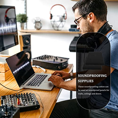 2sets Speaker Sponge Acoustic Isolation Pads High-density Soundproofing Pads for Studio Monitors Non-skid Design for Optimal Control