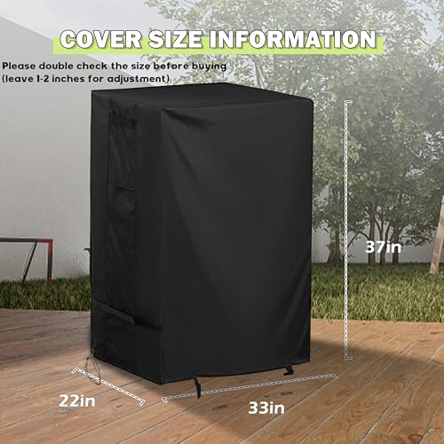 Griddle Cover for CharBroil Bistro Pro Electric Grill & Griddle 25302145/25302146, Outdoor Grill Cover for Charbroil Bistro Pro Gas Grill 25302161 - size: 33"L x 22"D x 37"H