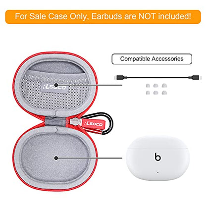 RLSOCO Case for Beats Studio Buds/Studio Buds+ True Wireless Noise Cancelling Earbuds (Red) - color: Red
