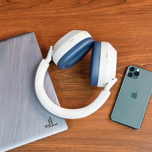 WC PadZ XM5 - Premium Replacement Earpads Compatible with Sony WH-1000XM5 | Made by Wicked Cushions | Soft PU Leather, Extra Thick, Noise-Isolating Memory Foam | Blue - color: Blue