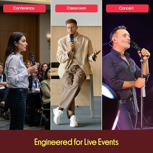 Pyle 4 Channel Wireless Microphone System with 4 Handheld Wireless Mics, UHF Cordless Microphones with Selectable Frequencies, Rack Mount Receiver for Karaoke, Church, DJ, Singing & PA Systems - style: 4-Channel Handheld