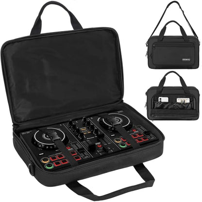 DJ Carrying Case Fits DDJ 200, ddj-wego3, AKAI MK3, Native Maschine Mikro Mk3, Hercules DJ Control Inpulse 200, Numark Party mix, Multi-FX pedals, line 6 helix floor, 16 x 10 x 2.5 Inch, Black - size: 16 x 10 x 2.5 Inch