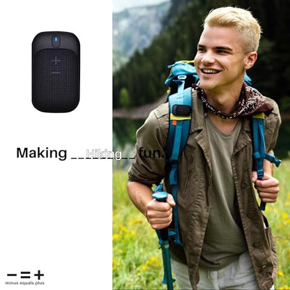 Golf Speaker/Wireless Wearable Bluetooth Speaker/Portable/Clip on/Up to 18hrs of Battery Life/Built-in Mic for Hands-Free Music and Calls/Water Resistant/Modern Design (Blue) - color: Blue
