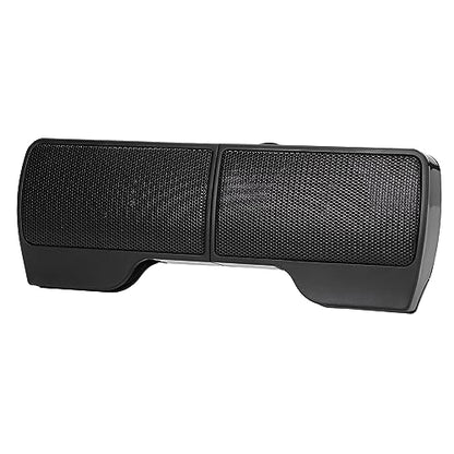 Zerodis Laptop Speakers, USB Powered Wired Monitor Soundbar with Clear Stereo Sound and Humanized Volume Control, for Desktop PC Monitor Notebook Tablets TV