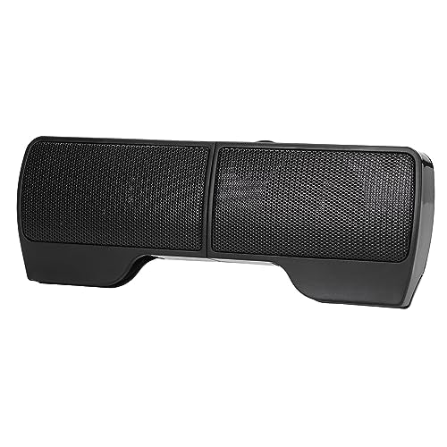 Laptop Speakers with Screen USB Powered Soundbar Stereo Speakers for Monitor Notebook Tablets TV with Clear Sound Humanized Volume Control