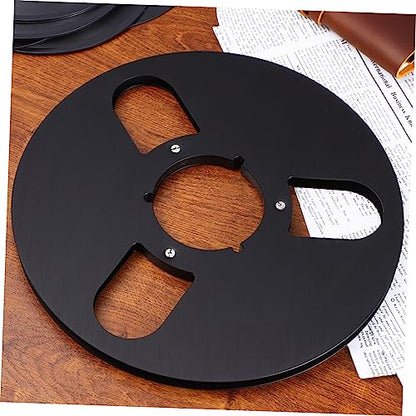 LALAFINA 3Holes Aluminum Alloy Empty Tape Reel Take Up Reel for Recording Low Noise High Output Replacement for to Tape Players and Recorders