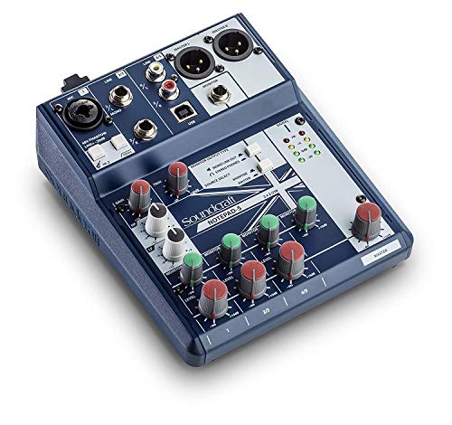 Soundcraft Notepad-5 Small-Format Analog Mixing Console with USB I/O, 5-channel mixer ( - size: 5-channel mixer