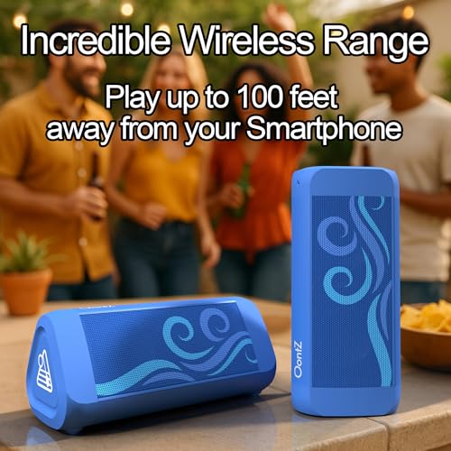 OontZ Angle 3 Ultra Gen 4 Sport Bluetooth Speaker, 14W, 20Hr Playtime, IPX7 | 14W Bluetooth speaker with fuller bass, 100-ft range, IPX7 waterproof and stereo pairing. - color: SUP-Blue