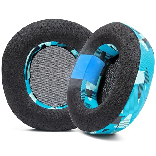 WC Freeze Nova Pro Wireless - Earpads for Arctis Nova Pro Wireless & More | Made by Wicked Cushions | Also fits SteelSeries Nova Elite & Nova Pro Omni(Doesn't Fit Other Models) | Cyan Prism - color: Cyan Prism