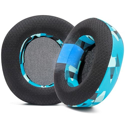 WC Freeze Nova Pro Wireless - Earpads for Arctis Nova Pro Wireless & More | Made by Wicked Cushions | Also fits SteelSeries Nova Elite & Nova Pro Omni(Doesn't Fit Other Models) | Cyan Prism - color: Cyan Prism