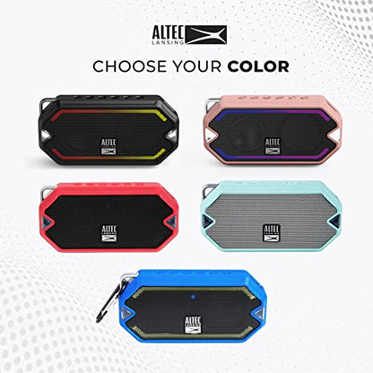 Altec Lansing - HydraMini Wireless Bluetooth Speaker, IP67 Waterproof USB C Rechargeable Battery with 6 Hours Playtime, Compact, Shockproof, Snowproof, Everything Proof (Mint Green) - color: Mint Green