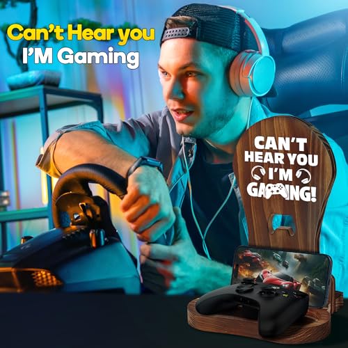 Slothoem Gamer Gifts for New Uncle, New Expecting Uncle First Time Fathers Day, Best Birthday Gifts for New Uncle, for Brother Soon-to-be-Uncle, Gaming Wooden Headset Stand - Leveled Up To Uncle - style: Gamer Uncle Gifts