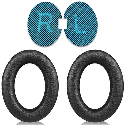 QC25 Ear Pads Cushions Replacement Compatible with Bose QC15 / QC25 / QC35 & 35 ii / QC2 / AE2 / AE2i / AE2W / Soundlink Headphones,Ear Muffs Memory Foam Earpads - color: Black&Blue