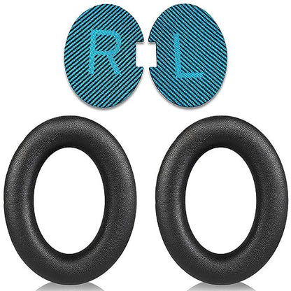 QC25 Ear Pads Cushions Replacement Compatible with Bose QC15 / QC25 / QC35 & 35 ii / QC2 / AE2 / AE2i / AE2W / Soundlink Headphones,Ear Muffs Memory Foam Earpads - color: Black&Blue