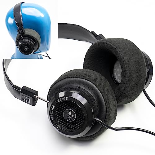 Bowl Shape Over Ear Pads Compatible with Grado SR60 SR80 SR125 SR225 SR325 PS500 GS1000 PS100 PS1000 PS500 PS500E RS1 RS2 Alessandro M1 M2 MPRO Warmer Sound Boosted Lows Velour