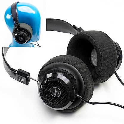 Bowl Shape Over Ear Pads Compatible with Grado SR60 SR80 SR125 SR225 SR325 PS500 GS1000 PS100 PS1000 PS500 PS500E RS1 RS2 Alessandro M1 M2 MPRO Warmer Sound Boosted Lows Velour