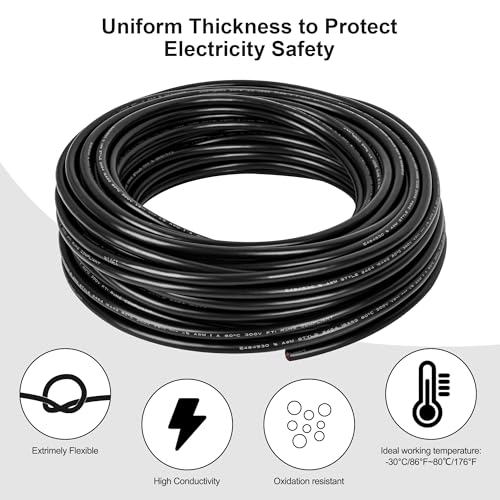 12 Gauge Wire 4 Conductor,12 AWG Electrical Wire Stranded PVC Cord Oxygen-Free Copper Cable 600V 12/4 Core Pure Copper Flexible Cable for LED Lamp Lighting Strips Automotive (12AWG-4C, 50FT) - size: 50FT, style: 12AWG-4C