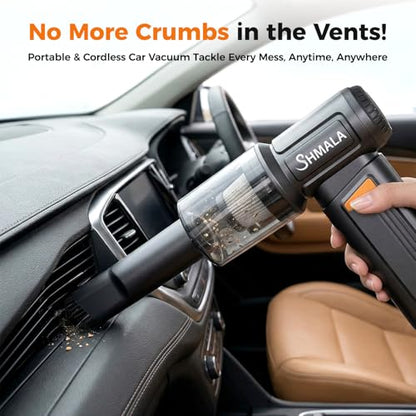 150000RPM 2 in 1 Air Duster & Vacuum, Cordless Electric Compressed Air Duster with 4 Speed & One-Click MAX, Rechargeable Air Blower for PC Car Keyboard Cleaning