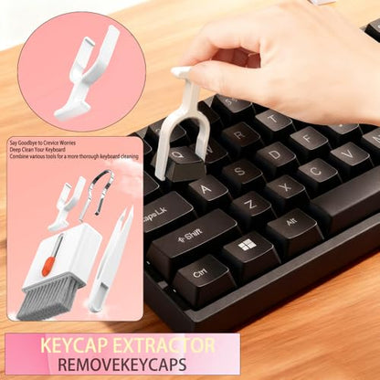 [32-in-1 Cleaning Kit] 32-in-1 Cleaning Kit | Includes Brushes for Computer Keyboards, Earphones, iPads, Phones, and Cameras