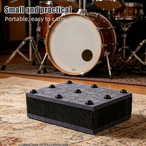 Acoustic Isolation Pads for Audio Equipment and Studio Monitor Setups, Anti Vibration Felt and Sponge Noise Reduction Pads, Sound Dampening Platform for Home Theater and Living