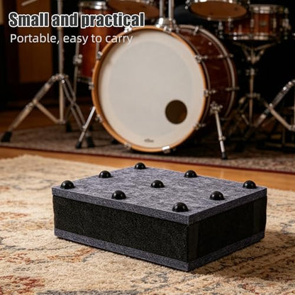 Acoustic Isolation Pads for Audio Equipment and Studio Monitor Setups, Anti Vibration Felt and Sponge Noise Reduction Pads, Sound Dampening Platform for Home Theater and Living