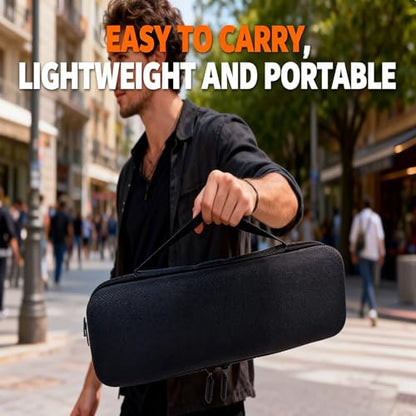 Wireless Microphone Case for 1, Hard Carrying Travel Bag for SMM 107 Handheld Dynamic Microphone Mic Cover with EVA Hard Shell Exterior Compatible with 10.24" x2" Wireless Mic-Case Only