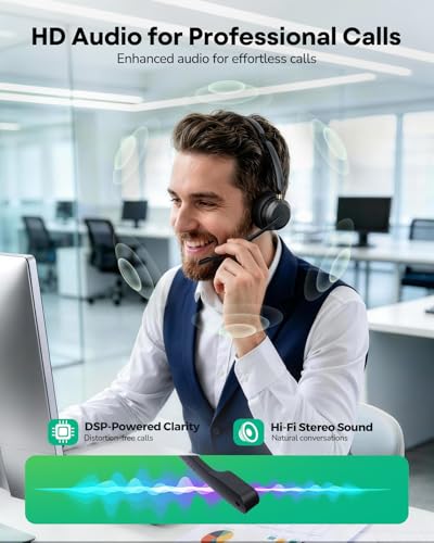 Acer Wireless Headset with Mic for Work, Single Ear Work Headset with Charge Stand for Remote & Office, Bluetooth 5.3 & USB 2.4G Dongle for Zoom & Teams | Acer Charging Stand, Bluetooth 5.3 & USB 2.4G Dongle for Office, Remote Work, Zoom & Teams