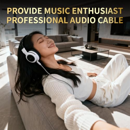 Audiophile 3.5mm Audio Cable, 4N OFC TRRS AUX Cord, 3.3ft | 24K Gold-Plated Plugs, Auxiliary Cord with HiFi Sound & Clear Calls, for Car Stereo, Home Audio, Smartphones, Headphones