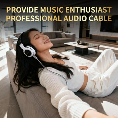 Audiophile 3.5mm Audio Cable, 4N OFC TRRS AUX Cord, 3.3ft | 24K Gold-Plated Plugs, Auxiliary Cord with HiFi Sound & Clear Calls, for Car Stereo, Home Audio, Smartphones, Headphones