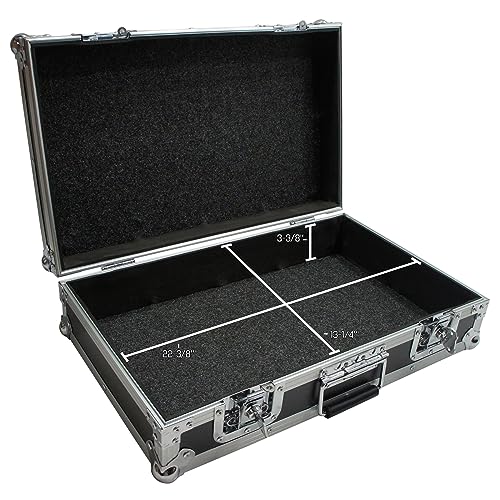 Pick and Pluck Foam Utility Locking Case 22" x 13" x 5-3/8" Harmony Cases | Customizable 22 inch interior protection for mixers, mics, equipment, road-ready flight build, secure latches, DJ travel